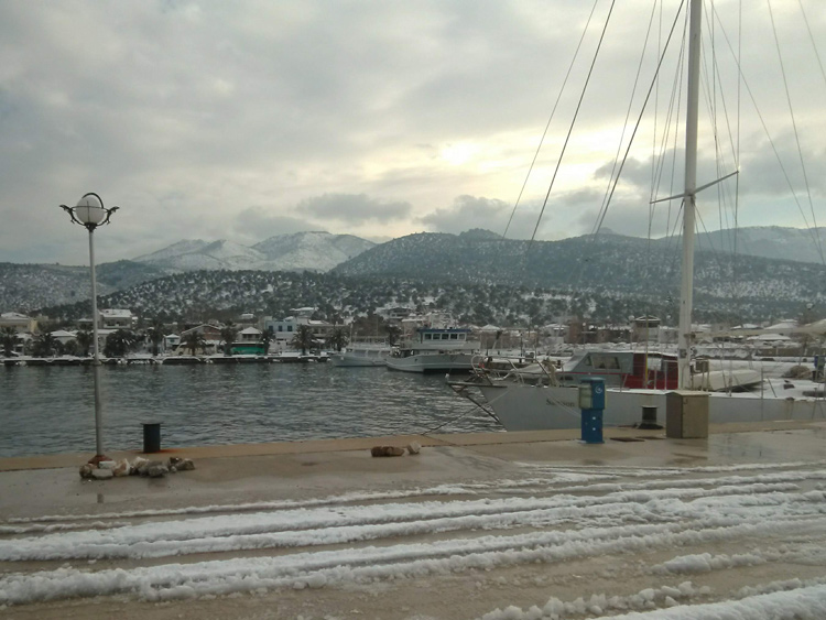 Read more about the article Snow in Kallirachi Thassos, Greece