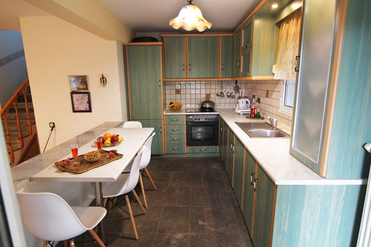 Kitchen zone at 1st floor, Villa Relax Thassos